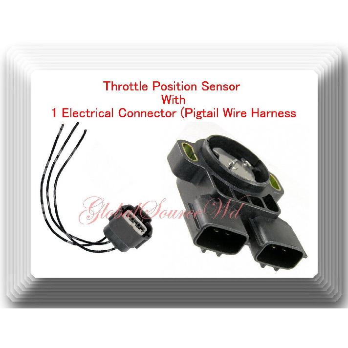 Throttle Position Sensor W/ 1 Electrical Pigtail Connector Fits:Infiniti  Nissan