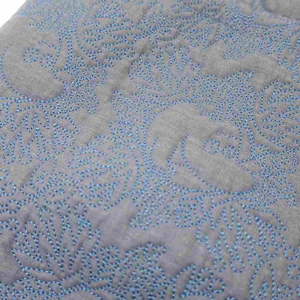 Marushin Moomin Drawstring Quilted 1425025400 Bag, Blue,