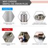 M12 M14 Oil Drain Plug Stainless Steel Crush Washer Gasket Reusable Oil Pan Bolt