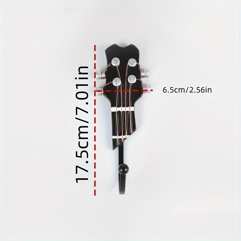 (Random Style)1pc Hot Creative Decorative Hook Birthday Gift Living Room Bedroom Hanging Decoration Guitar Resin Hook Suitable for Living Room