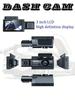 3 Lens Dashcam with Wifi 1080P Loop Recording Front 1080P Car Camera Mode Dash Camera for Cars Video Playback FHD