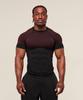 Men's Short Sleeve Gym Sports T-Shirt: Elastic, Crew Neck, Fashion Printed, Fitness Running Training Top