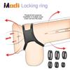Reusable Silicone Stretchy Penis Ring Delay Ejaculation Cock Ring Man Sex Erectile Time Lasting Penis Enlargement Adult Sex Toys