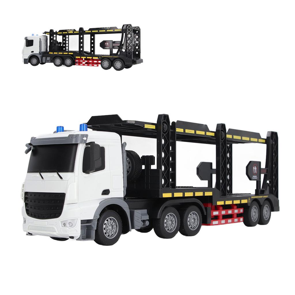 RC Transporter Truck Remote Control Trailer RC Car Toy 2 Tier Body Detachable Light Sound USB