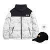 Li Ning Hot Pots Down Collection Down Jacket Unisex White Gray Snow Mountain AYMU497-1