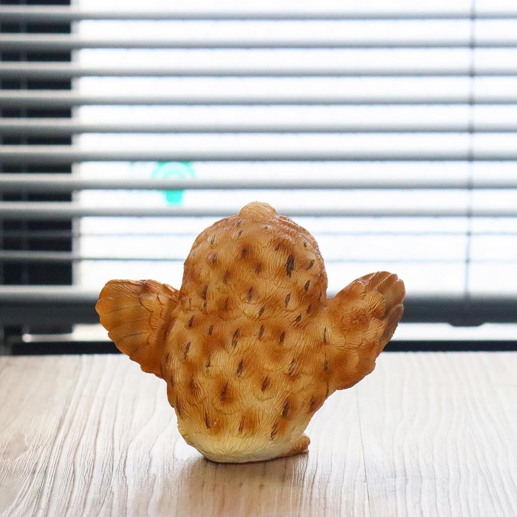 Castle Enterprise S Small Brown Owl with Set of God of Learning In For Commercial Feathers, 8.5cm Long, 10. "No Hardship" - Europe. Use.