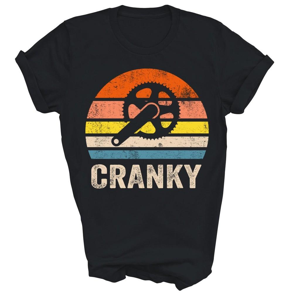 

Cranky Vintage Funny Bicycle Lovers Cycling Unisex Shirt Gift XL