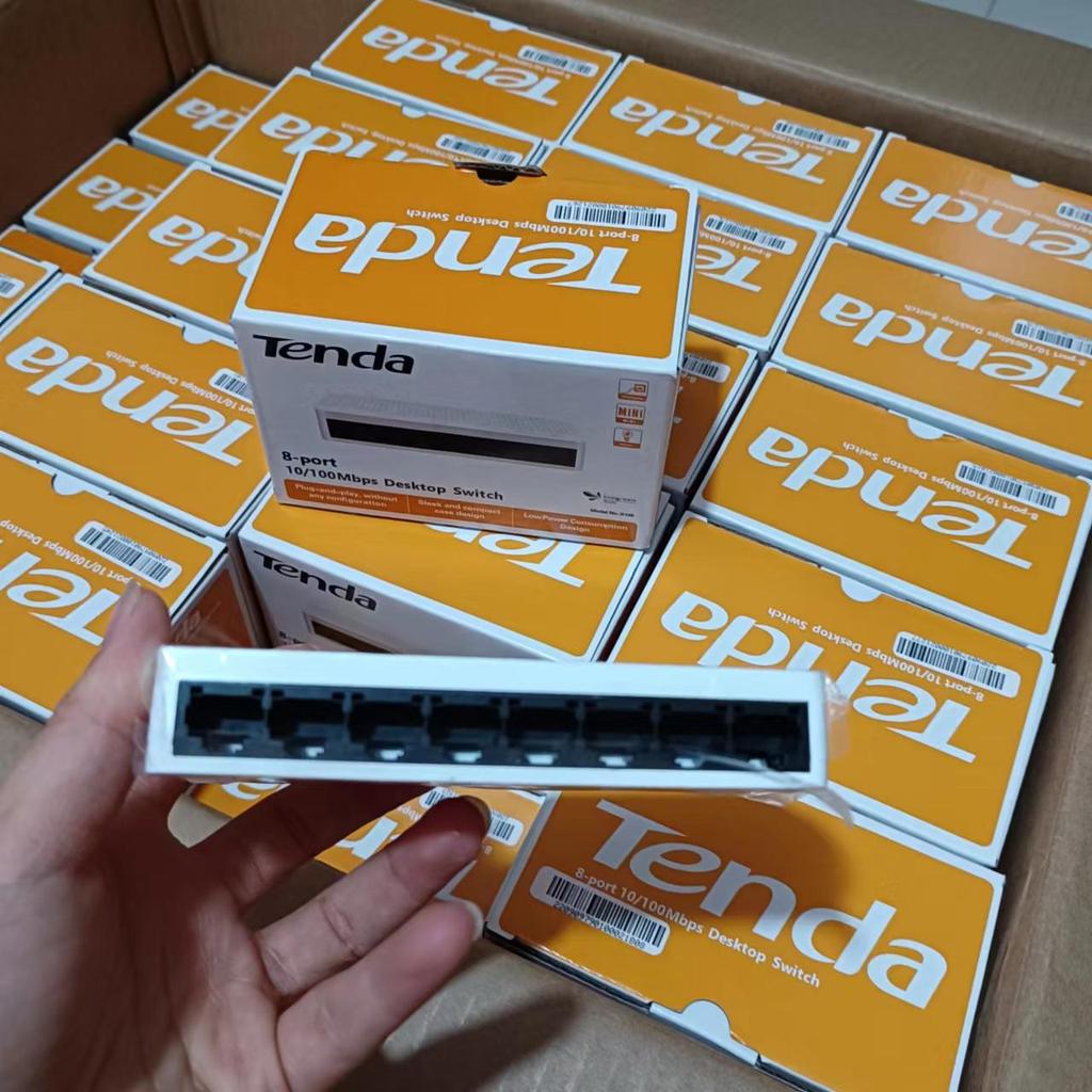 Tenda S105 5-Port 100Mbps Home Network Switch & Cable Splitter