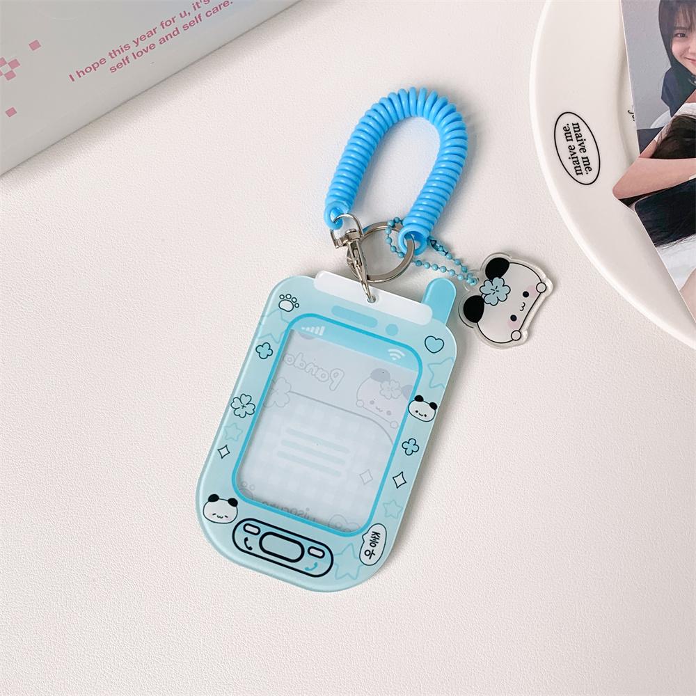 INS-Stil Kawaii Japanische Mini-Handyform Kartenhalter für 3-Zoll-Fotos Niedlicher Arbeits-ID-Kartenhalter für Mädchen Idol-Karten