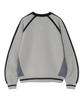 CGP Cgp Line Oversized Color Block V-Neck Knit_Melange Gray