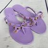 Fashion Flip-flops Women's 2025 Summer Jelly  Pvc Sandals Caregiver Shoes Women's Flats Womens Affordable Knot Fashion Plastic Slippers