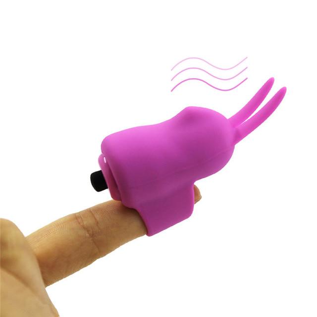 Finger Sleeve Vibrator Strong Vibrating Vagina Clitoris G Point Waterproof Vibrator Adult Stimulator