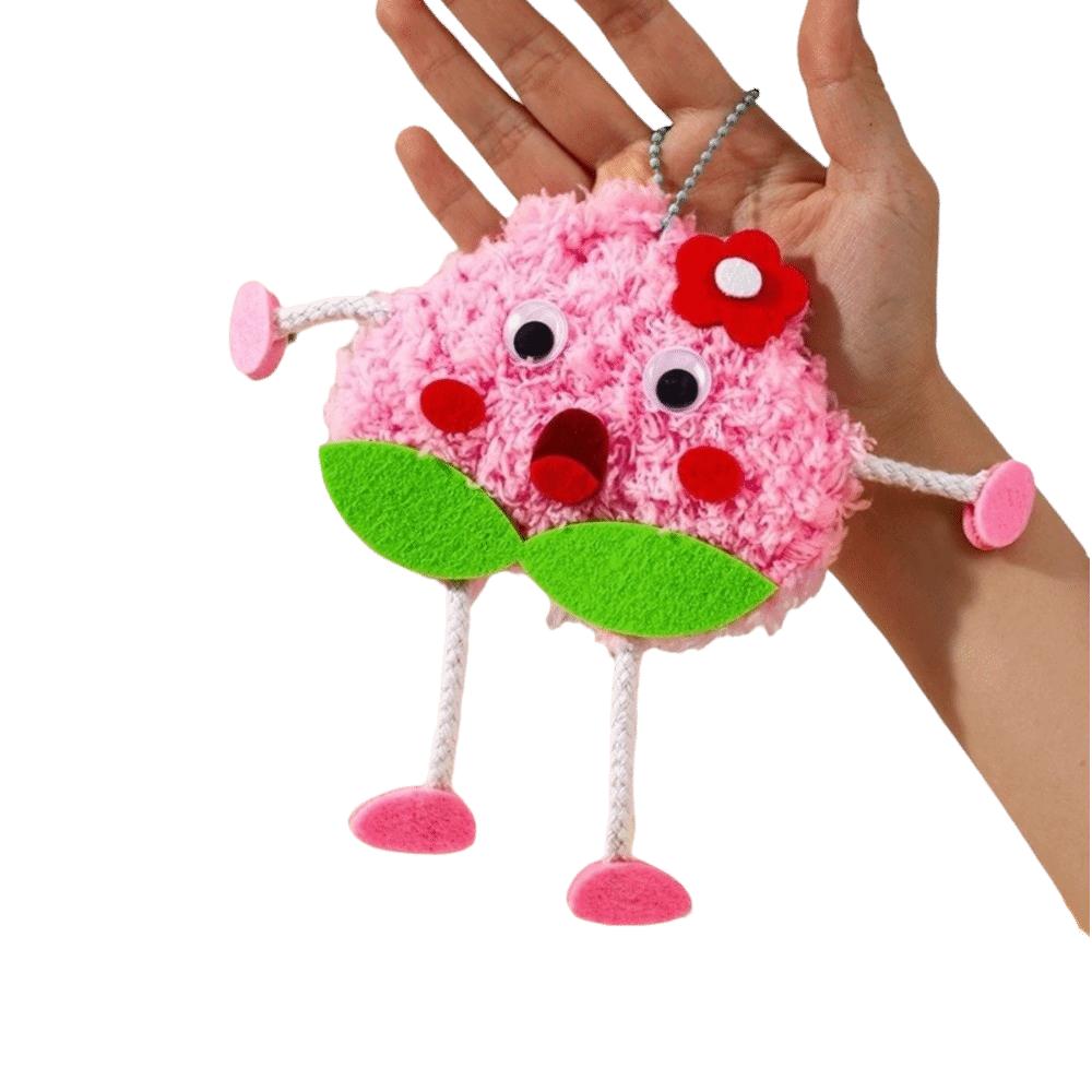 Cartoon Fruit Embroidery Doll Pendant Wool Embroidery Handmade Crafts Toys  Educational Toys
