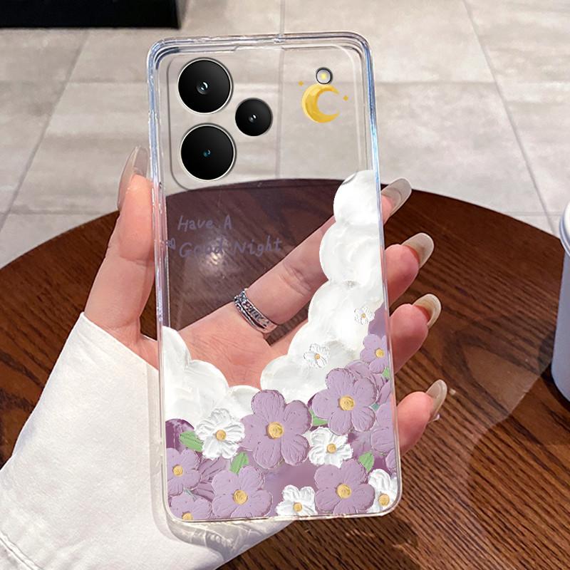 Hülle Für Realme P4 / Realme P4 Pro Fundas Weiche TPU Rückabdeckung Realme P3 Schalen Klare Silikon Niedliche Katze Kaninchen Schutzhülle