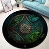 Runder Vintage-Teppich 'Baum des Lebens' für Wohnzimmer und Schlafzimmer Eleganter rutschfester Teppich Stilvolle dekorative Bodendekoration Perfektes Geschenk