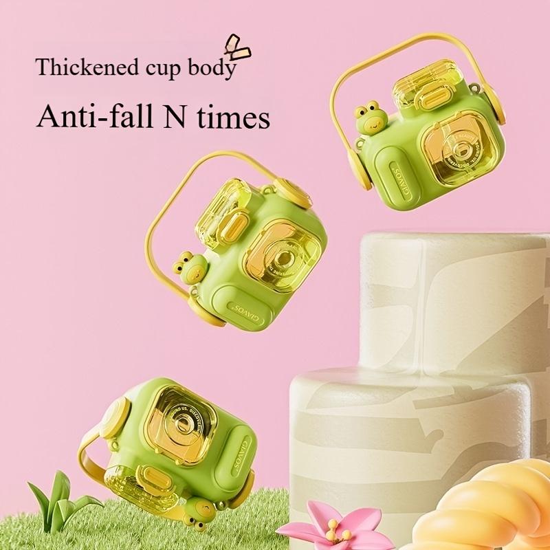 1pc Cute Camera-Shaped Water Bottle, Tritan Big Belly Cup with Carry Strap and Adjustable Shoulder Sling for Hiking, Camping, Party Gifts