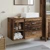Bathroom Furniture Set 2 pcs Reclaimed Wood Effect Particleboard