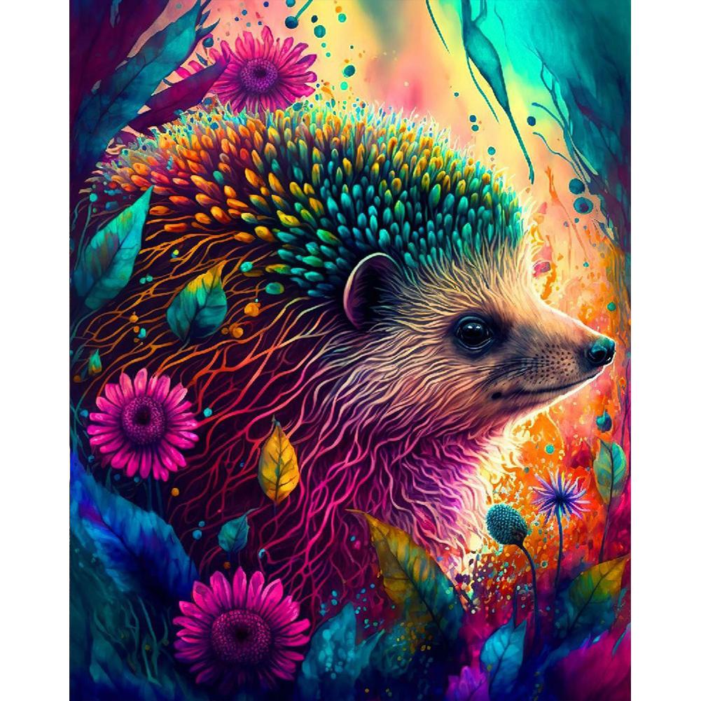 5D DIY Full Round Drill Diamond Painting Coloured Animal Kit Home Decoration