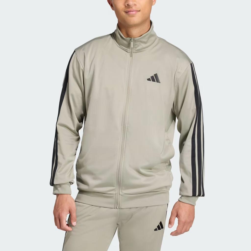 Adidas Sportswear 3-Stripes Knit Sports Stand Collar Jacket Men Jackets JX5506