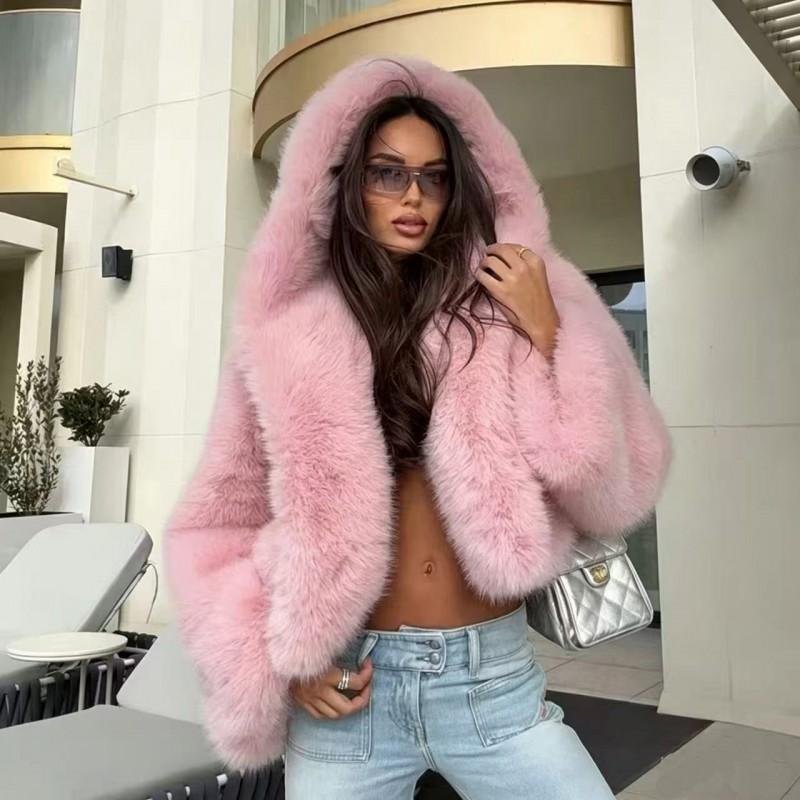 Womens Faux Fur Coat 2026 Winter