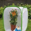 Folding Collapsible Ventilated Insect Cage Light Transmission Mesh Cage Zipper Plant House