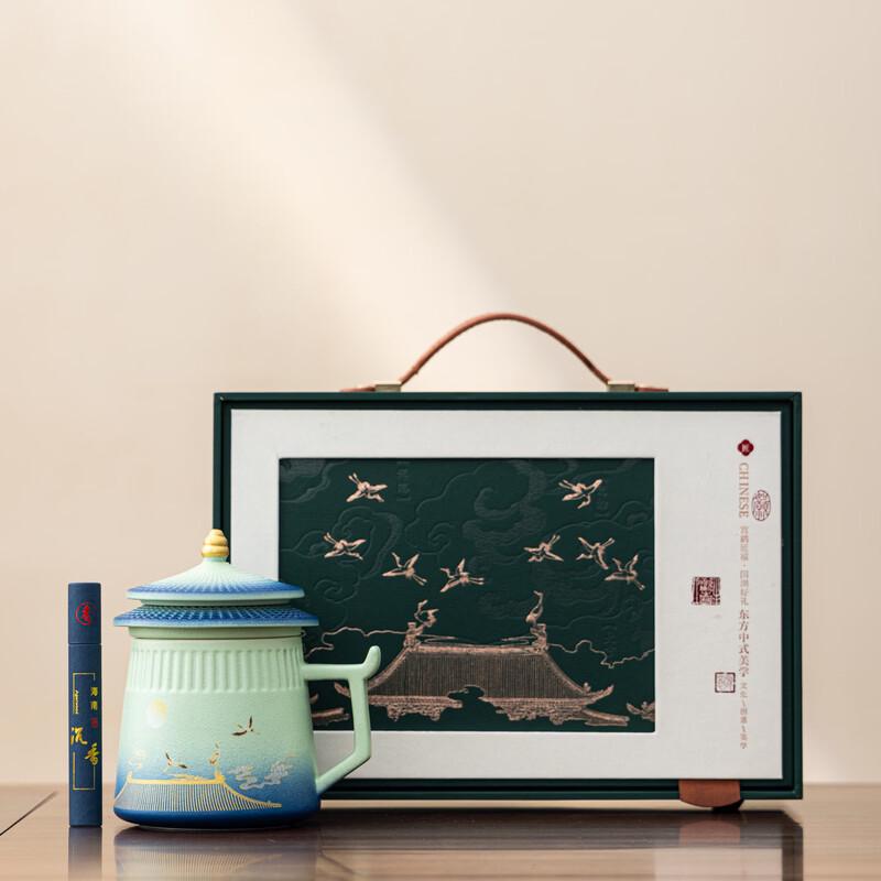 Ceramic Tea Separation Mug with Infuser and Lid