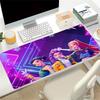 Neon Music Festival Large Gaming Mouse Pad Nonslip Rubber Base Waterproof Desk Mat For Office Pc Laptop