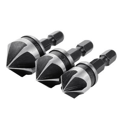3Pcs Hex Senker Langweilig Set Für Metall Bohrer Werkzeuge Hexagonal Carbon Stahl