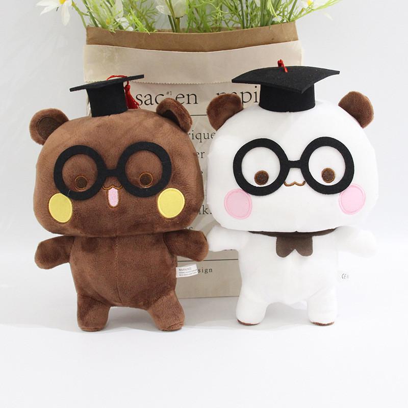 Panda Plush Toy With Soft Crystal Plush For Couple Gift And Home Decor