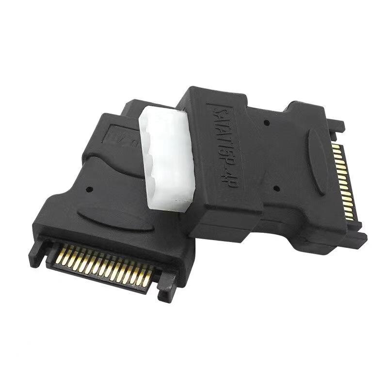 SATA To Big 4PIN Converter Male To Male SATA 15PIN HDD Power Supply Cable Adapter Hard Disk Female 4Pin Molex IDE Power Plug