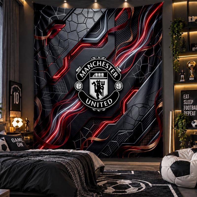 Wandbehang Tapisserie Manchester United Drucktuch für Wohnzimmer Schlafzimmer Heimdekoration