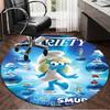 1PC Smurfette's Adventure Round Rug, Non-slip Chair Mat, Home Decor, Circle Carpet Perfect for Office, Bedroom, Living Room,Christmas gift
