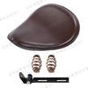 Retro Triangle Seat Bag for Harley Motorcycle - Leather Spring Cushion Accessory