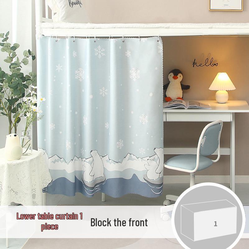 Bright Sun Blackout Dorm Bed Curtains for Students (Upper/Lower Bunk)