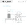 FLEOR 4 Stück Goldener kurzer Schaft Potentiometer Gitarren Potis 500K 250K Wählen Sie E-Gitarrenteile
