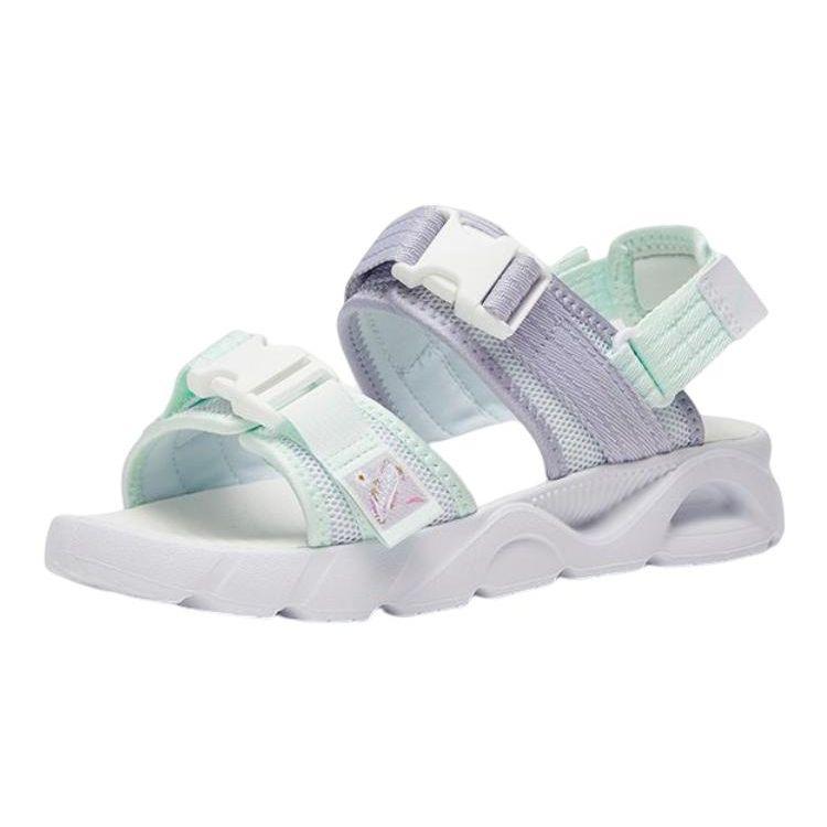 Anta Kids Mesh Comfortable Casual Non-Slip Wear-Resistant Sandals Kids Sandals White Purple 322336923-3