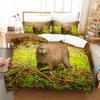 Juego de Ropa de Cama de Capibaras Individual Twin Full Queen King Size Juego de Cama para Dormitorio de Adulto Niño Juegos de Funda Nórdica Juego de Sábanas Anime Impresión 3D