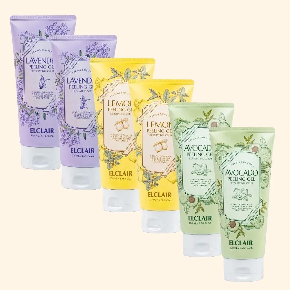 

ELCLAIR Peeling Gel Season 2 6-Piece Set 2 avocados + 2 lemons + 2 lavenders