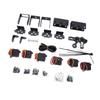 Robot Arm Kit, 6DOF Robot Mechanical Arm Clamp Claw Kit with Aluminum Plate for 6DOF Manipulators