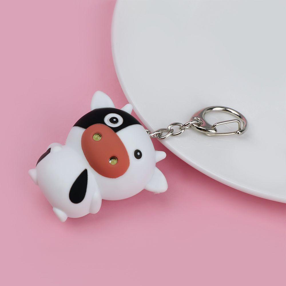 Gifts Vocal Cow Design Key Rings LED Lights Key Chain Luminescent