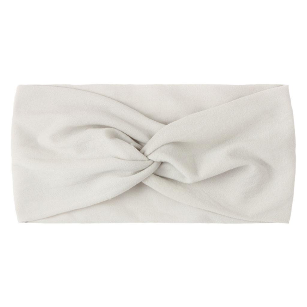 European and American Children's Hair Band Hair Accessories Baby Solid Color Nylon Cross Knotted Girl's Hair Ring Headband