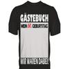 60th Birthday Party T-Shirt for Men & Women - German Text "60 Jahre" & Guest Book Signature Panel - Funny Milestone Gift for Dad, Mom, 60 Year -