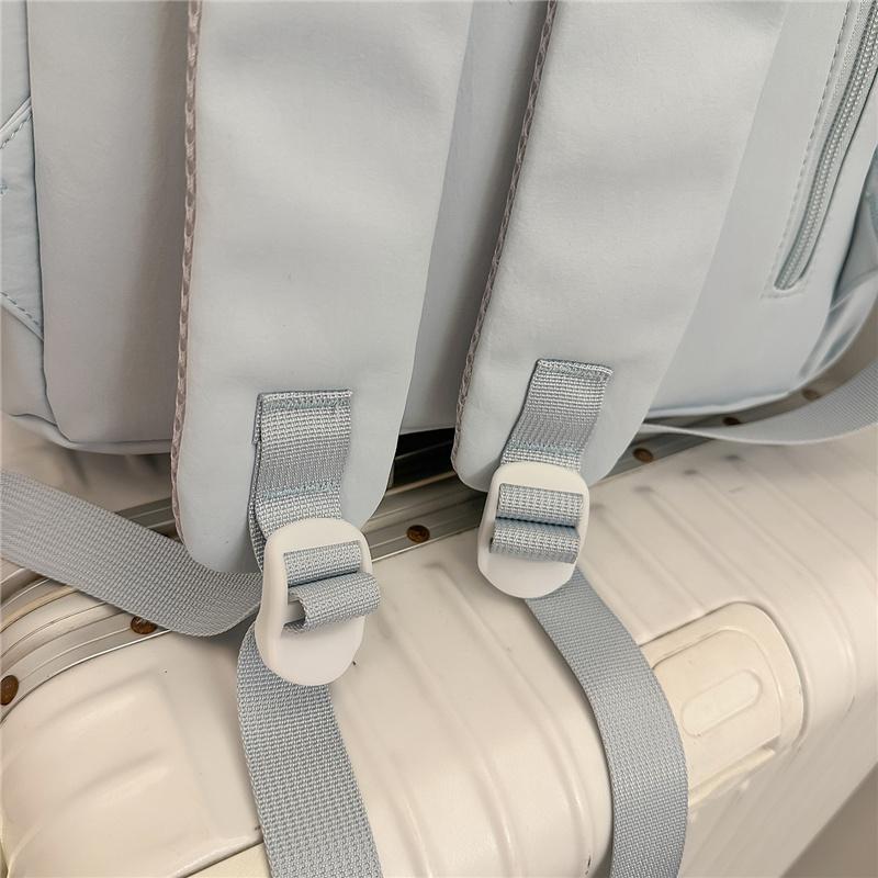 Solid Color Student Schoolbag Women's Backpack