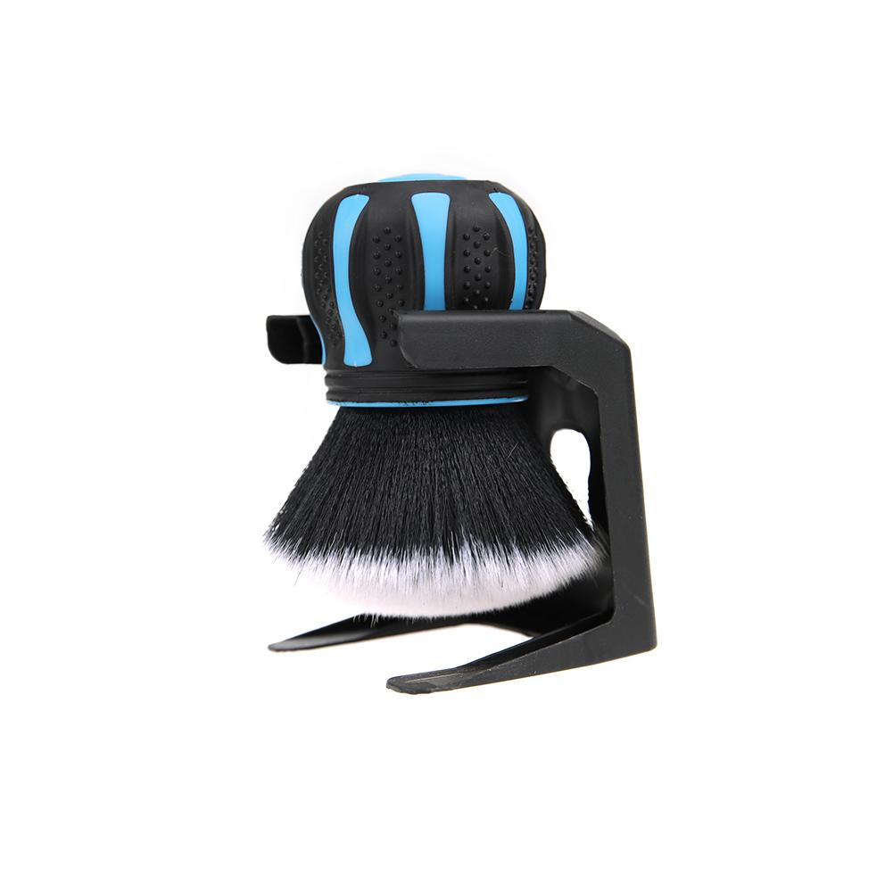 

Щетки для детализации автомобиля с чехлами для стеллажей для хранения, мягкая щетина, очиститель пыли для салона автомобиля, щетка для чистки деталей автомобиля, инструмент синий