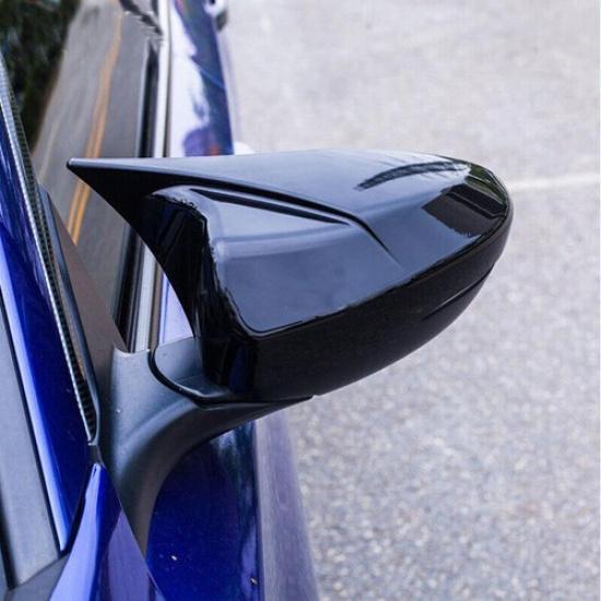 For Honda Accord 2018-2021 Carbon Black Ox Horn Style Rear View Mirror Cover Cap