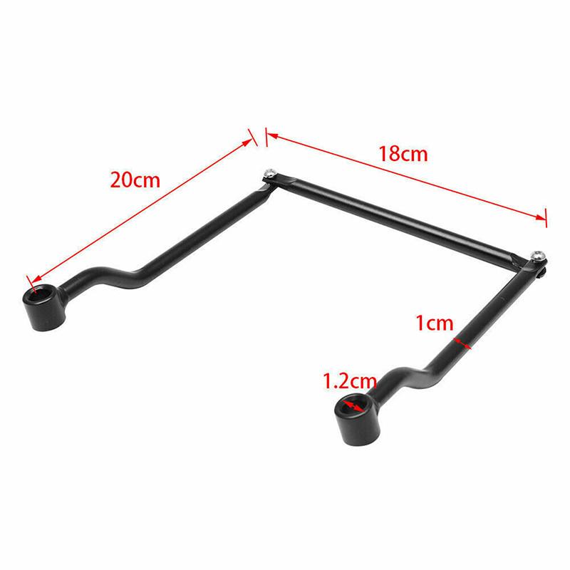 Universal Motorcycle Black Saddle Bag Refit Saddlebag Support Bars Mounts Bracket Side Luggage For Harley