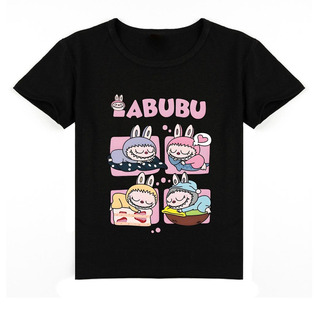 Kinder 2D T-Shirt Labubu T-Shirt Kinder Kurzarm