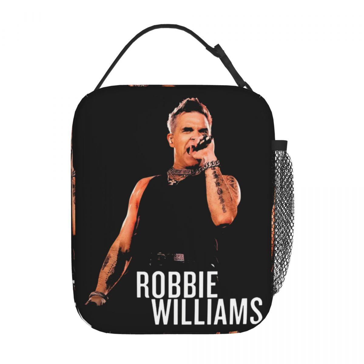 Robbie Williams Live 2025 Tour Concert Insulated Lunch Bag For Office Storage Food Boxes Leakproof Thermal Cooler Lunch Boxes One Size