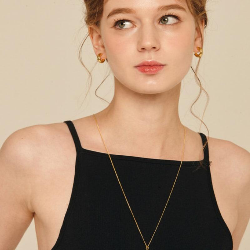 murmur [925silver]Bell drop necklace