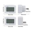 1 Piece Flat US Plug / Round EU Plug AC 80-300V LCD Digital  Voltmeter for Homes Offices Industrial Mining Enterprises Voltage Monitoring